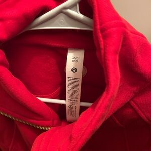 Lululemon Red Scuba oversized cropped